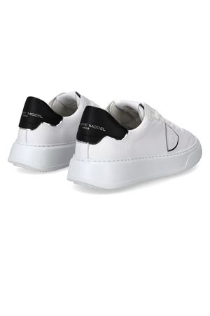 Sneaker bassa Temple bianco e nero PHILIPPE MODEL | BTLDV010.